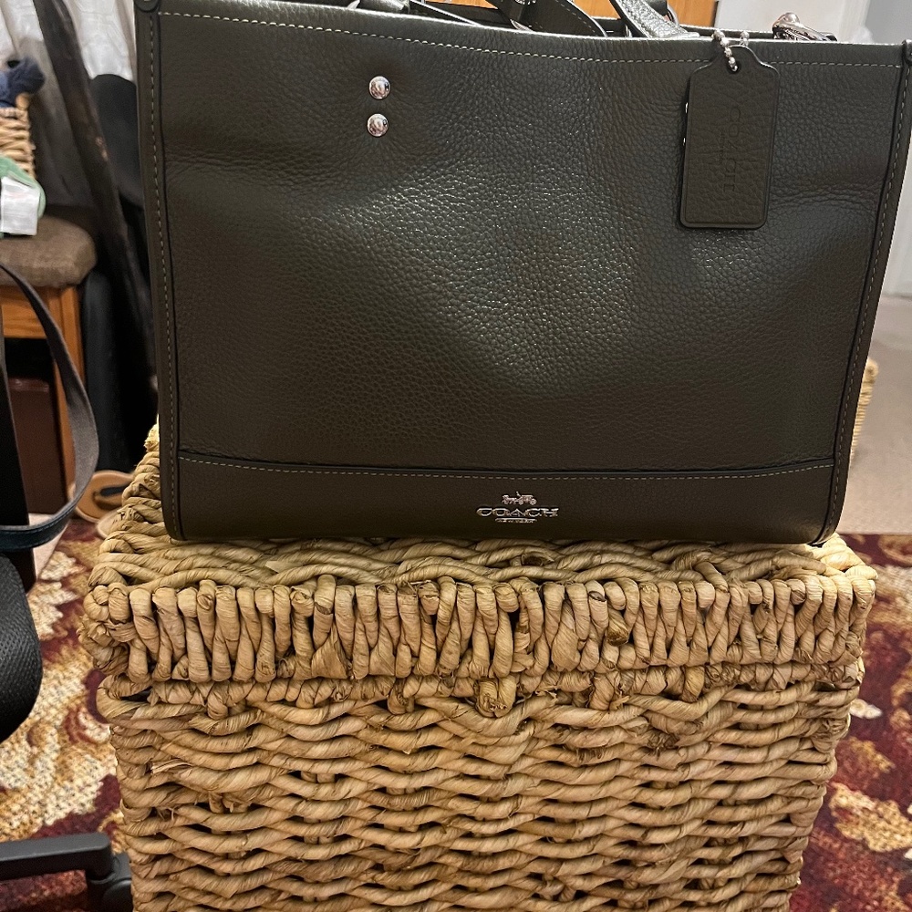 Coach Dempsey Cargo Green Tote